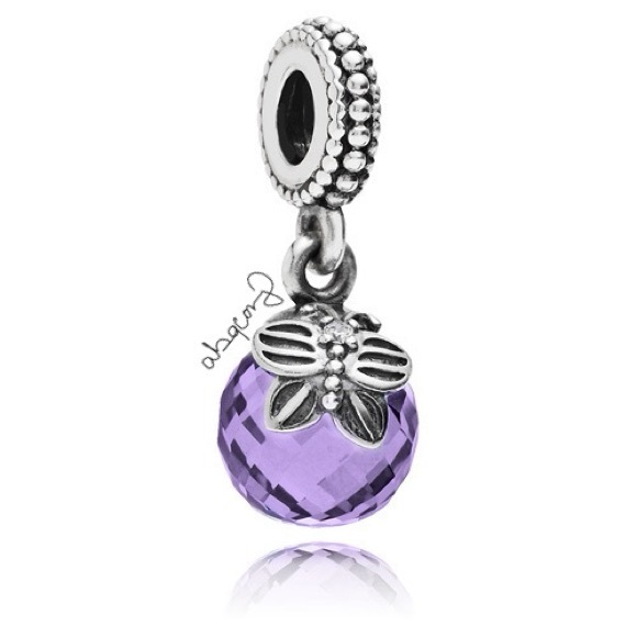 EUC Pandora 791258ACZ Sterling Silver Morning Butterfly Animal Dangle Charm - Picture 1 of 10